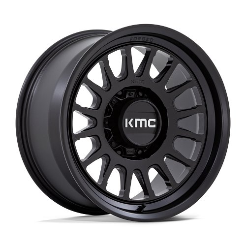 KMC KM452MX Impact Forged Monoblock Satin Black Custom Truck Wheels 1