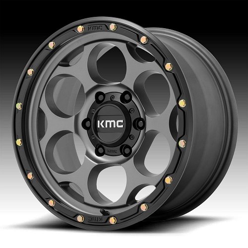 KMC Dirty Harry KM541 Satin Gray Custom Wheels Rims 1