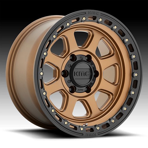 KMC Chase KM548 Matte Bronze Custom Wheels Rims 1