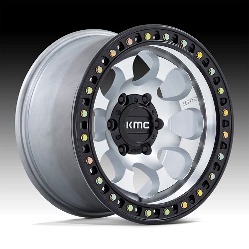 KMC KM550 Riot SBL Machined Custom Truck Wheels 1