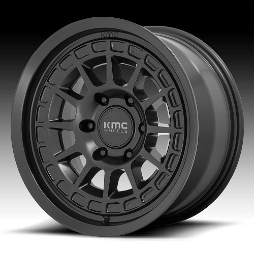 KMC Canyon KM719 Satin Black Custom Wheels Rims 1