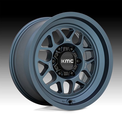 KMC KM725 Terra Midnight Blue Custom Truck Wheels 1