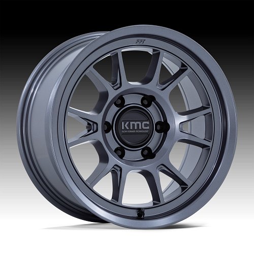 KMC KM729 Range Matte Anthracite Custom Truck Wheels 1