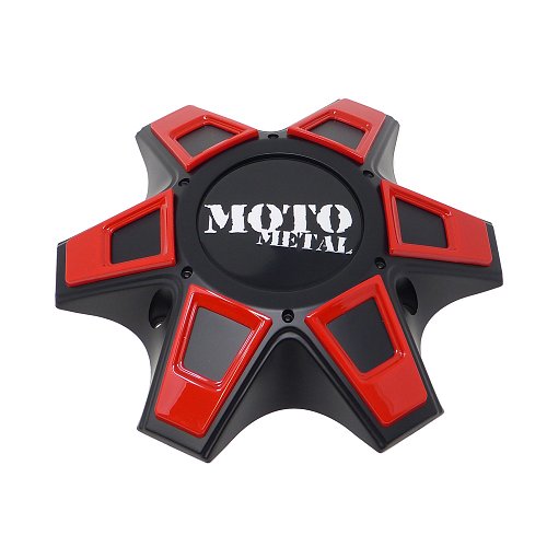 M-946SB / Moto Metal MO969 Black Bolt On Center Cap for 6-Lug Application 1