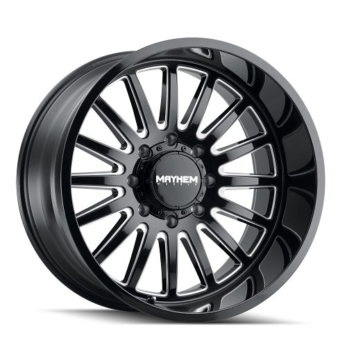 Mayhem Utopia 8114 Gloss Black Milled Custom Wheels 1