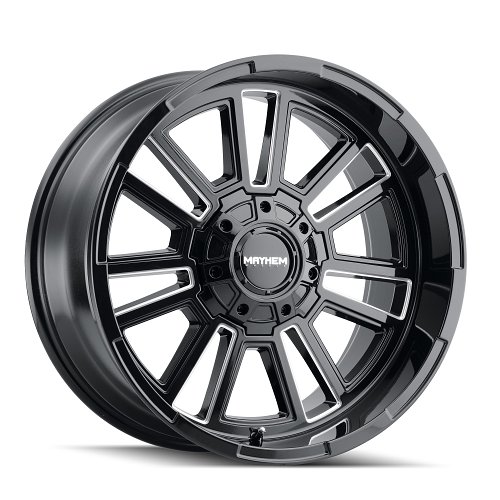 Mayhem Apollo 8115 Gloss Black Milled Custom Wheels 1