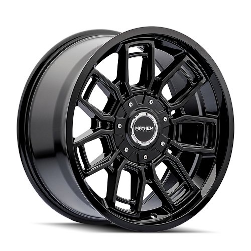 Mayhem Ordinance 8118 Gloss Black Custom Wheels 1