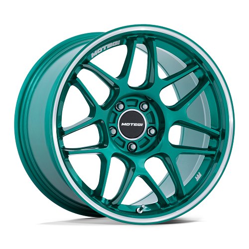 Motegi Racing MR158 Tsubaki FFT Hokkaido Green Custom Wheels 1