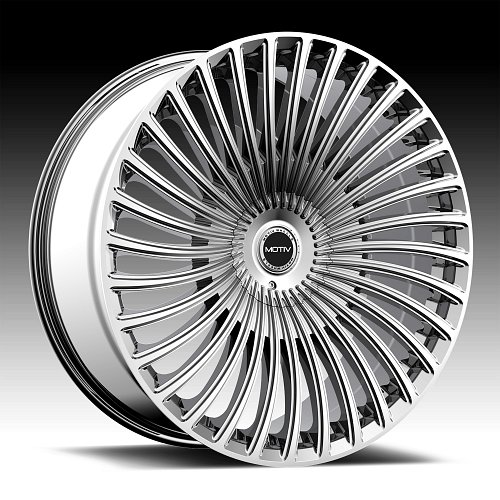 Motiv 438C Swerve Chrome Custom Wheels Rims 1