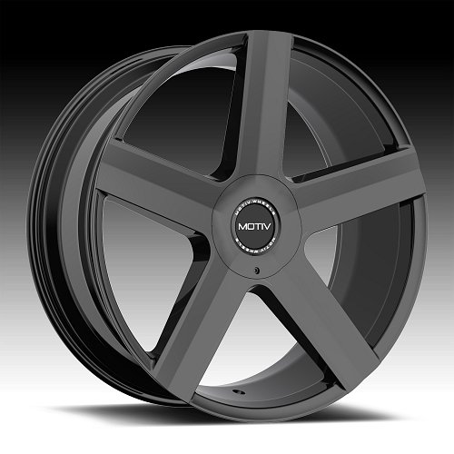 Motiv 439B Command Gloss Black Custom Wheels Rims 1