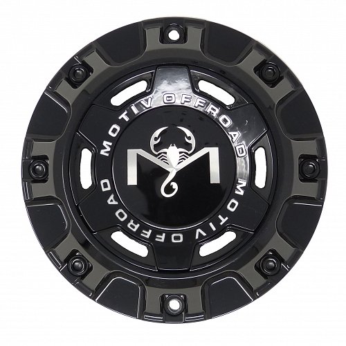 CAP-MT6-B19 / Motiv Offroad Gloss Black Bolt-On Center Cap 1
