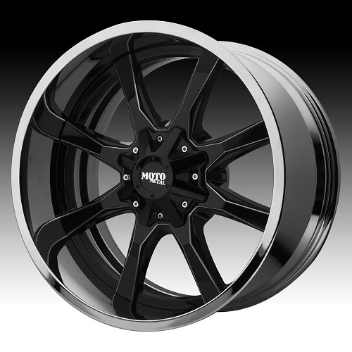 Moto Metal MO201 Black Milled / Chrome Custom Wheels Rims 1