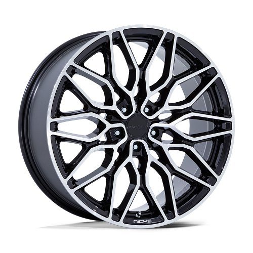 Niche Calabria 5 NC277BD Machined Gloss Black Custom Wheels 1