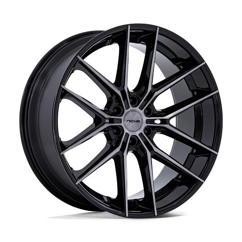 Niche Prodigy 6 NC280BT Machined Gloss Black Dark Tint Custom Wheels 1