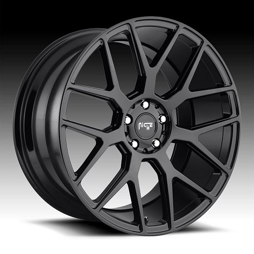 Niche Intake M189 Gloss Black Custom Wheels Rims 1