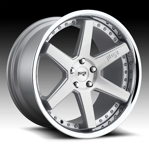 Niche Altair M193 Brushed Silver Custom Wheels Rims 1