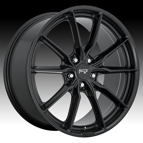 Niche Rainier M238 Satin Black Custom Wheels Rims 1