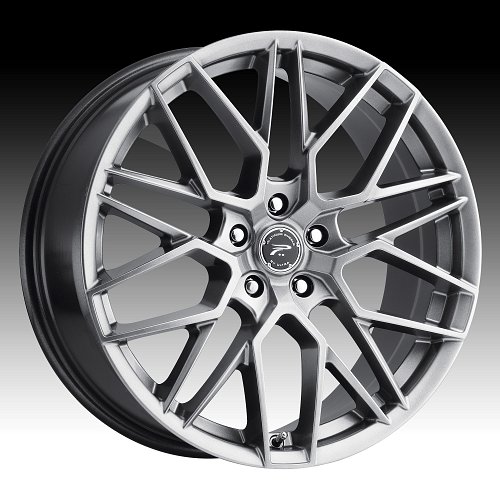 Platinum 459G Retribution Bright Graphite Custom Wheels Rims 1