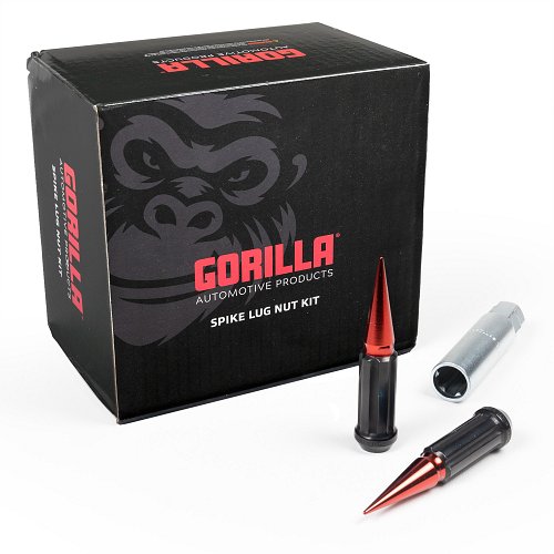 SPK6-14150RD / Gorilla Red Spike Kit 14x1.5 6-Lug Kit (24 Lugs) 1