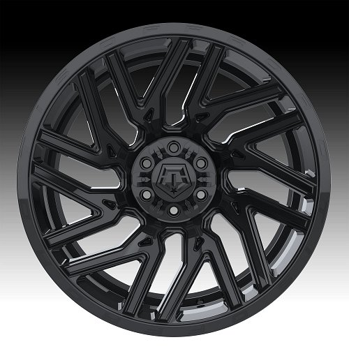 TIS Wheels 554B Gloss Black Custom Truck Wheels 2