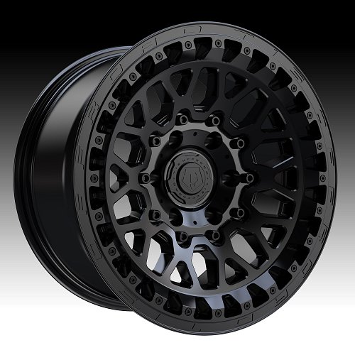 TIS Wheels 555SB Satin Black Custom Truck Wheels 1