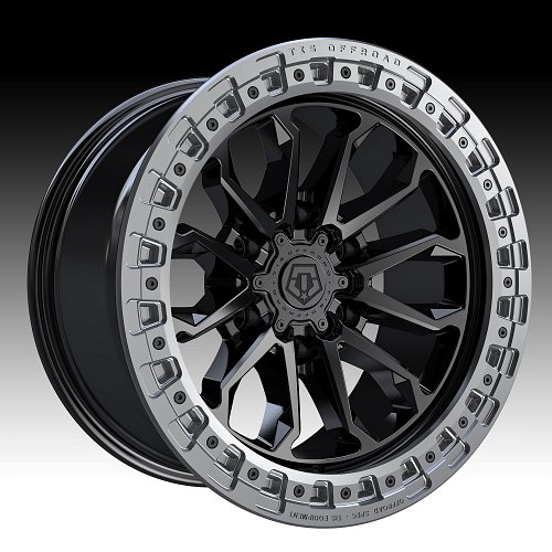 TIS Wheels 556BA (6-Lug) Satin Black Custom Truck Wheels 1