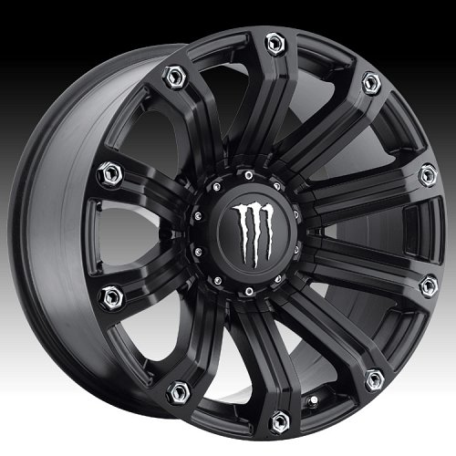 TIS Monster Energy Edition Style 534B Matte Black Custom Rims Wheels 1