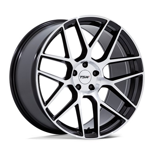 TSW Lasarthe Machined Gloss Black Custom Truck Wheels 1