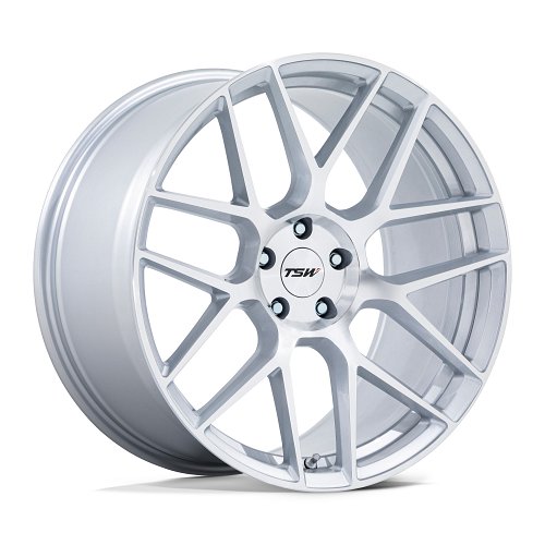 TSW Lasarthe Machined Gloss Silver Custom Truck Wheels 1