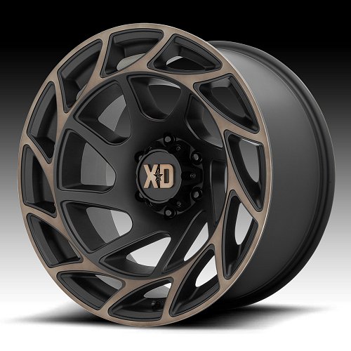 XD Series XD860 Onslaught Machined Black Bronze Tint Custom Truck Wheels Rims 1