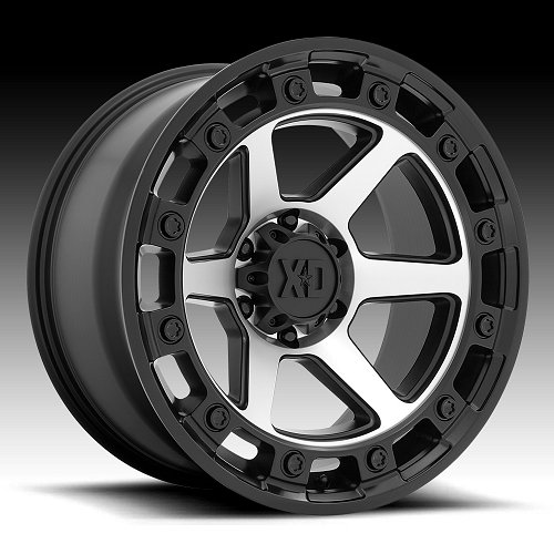 XD Series XD862 Raid Satin Black Machined Custom Truck Wheels Rims 1