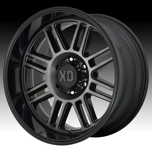 XD Series XD850 Cage Machined Black Grey Tint Custom Wheels Rims 1